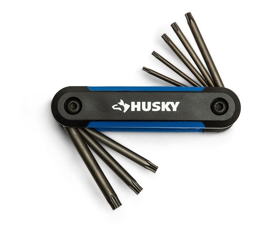 Husky Juego Torx Plegable A Prueba De Manipulaciones 8 Pz