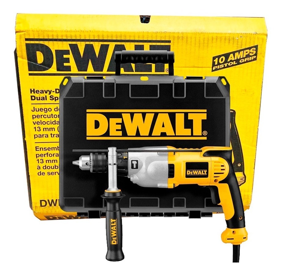 Juego De Taladro Percutor Uso Rudo 2 Vel 1/2 Dewalt Dwd520k