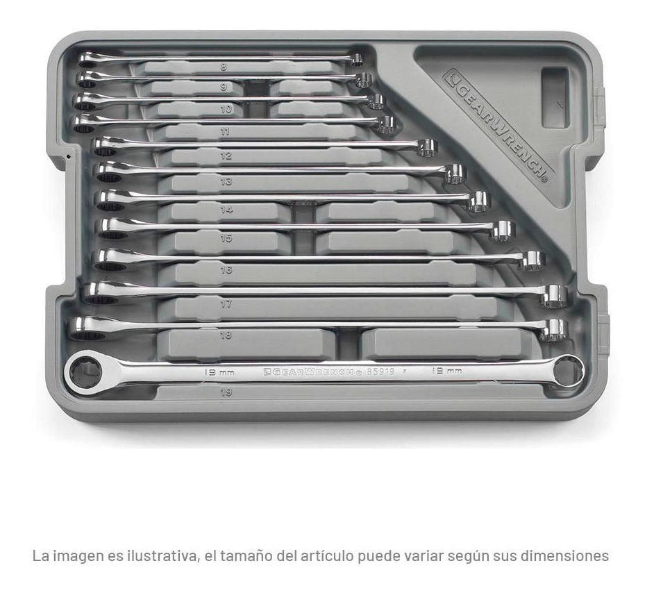 Juego De Llaves Dobles C/matraca 12 Pz 85988 Gearwrench