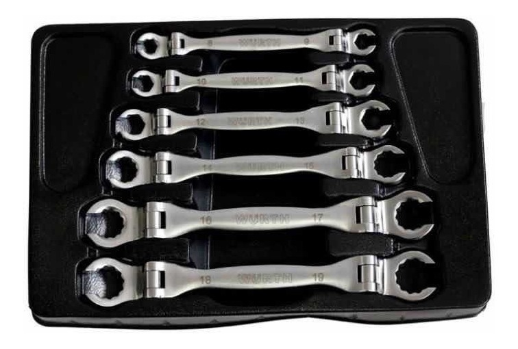 Set De Llaves Articuladas Abocinadas Würth 6pz