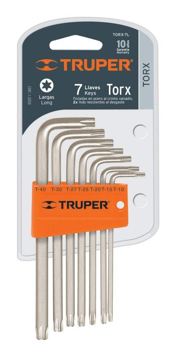 Foto 2 | Llaves Torx Extralargas 7 Pz Truper 15553