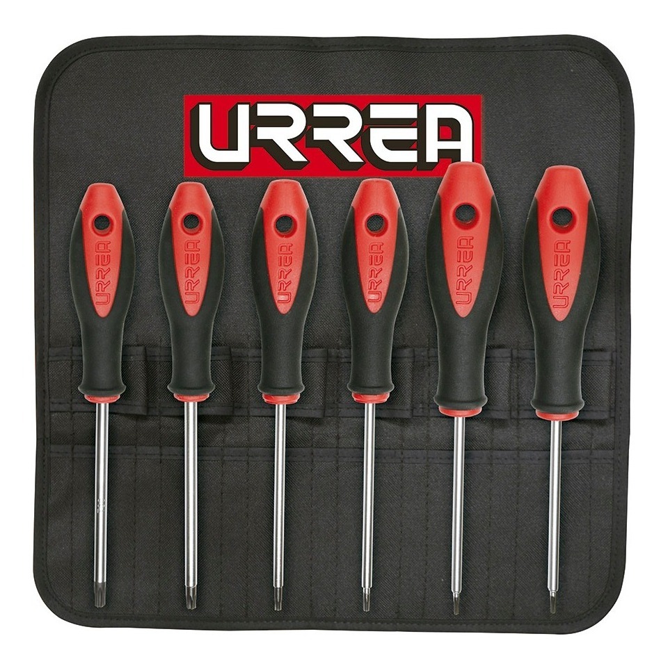 Juego De 6 Destornilladores Bimaterial Torx  Urrea Imantados