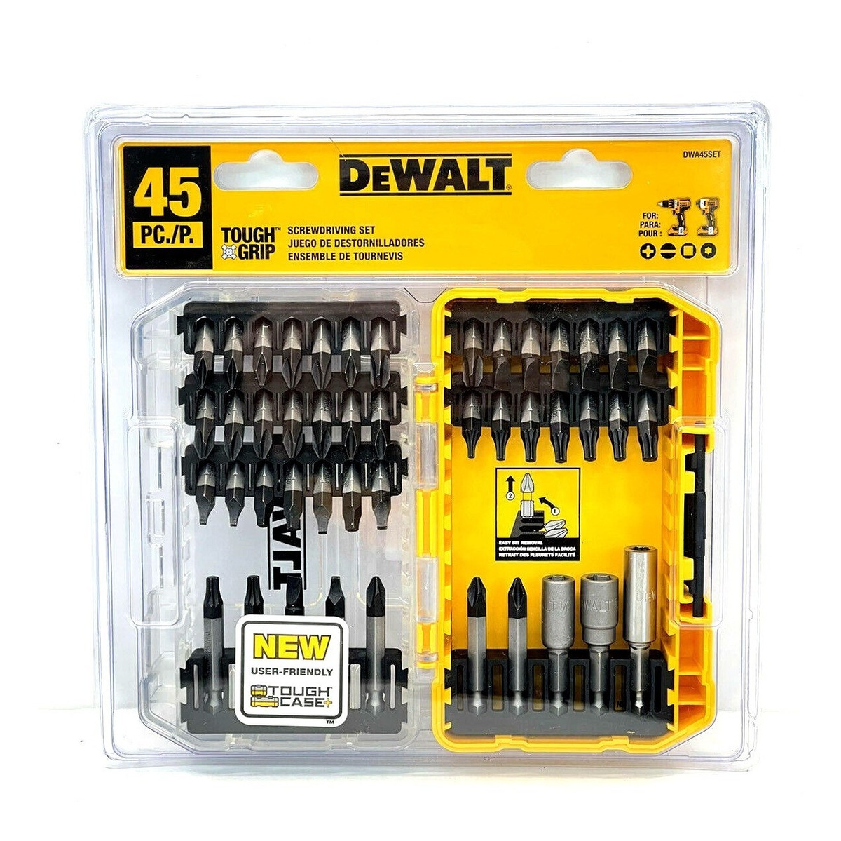 Foto 3 pulgar | Juego De Puntas Destornillador Dewalt Dwa45set 45 Piezas