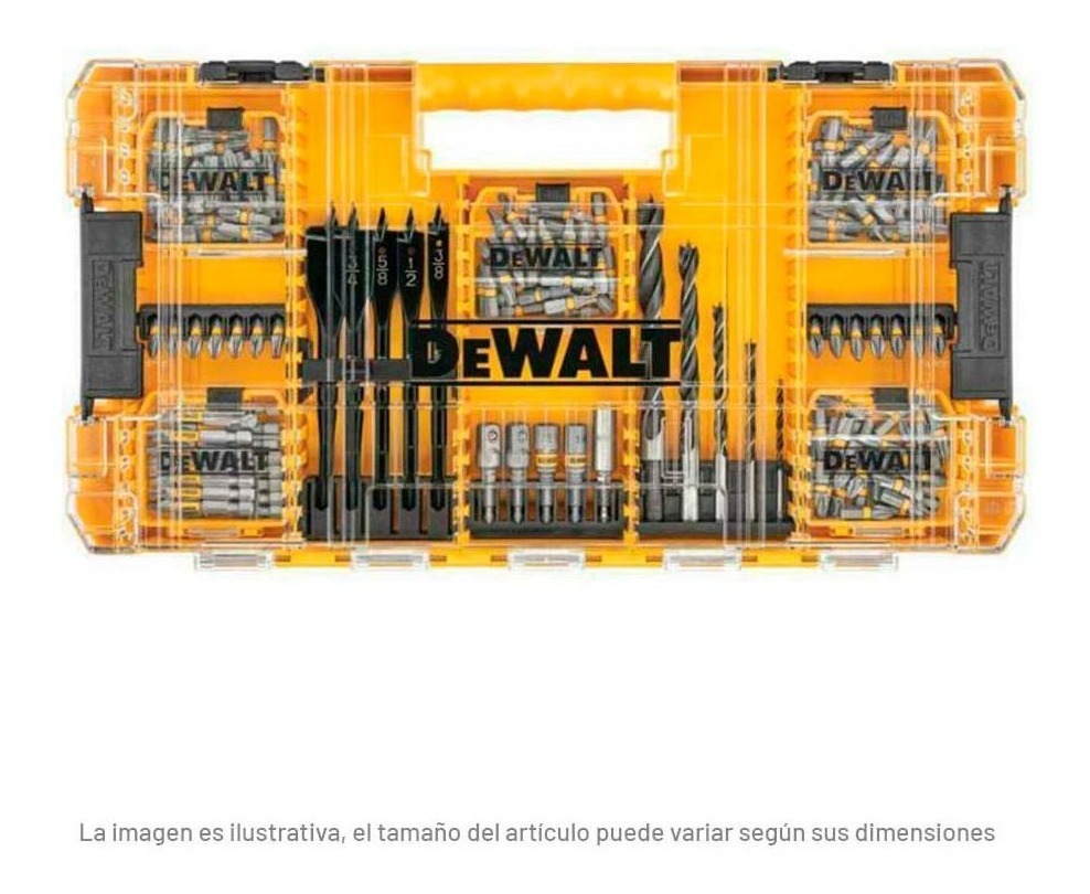 Foto 2 pulgar | Juego De Brocas Y Puntas 160pz Dwamf160 Dewalt