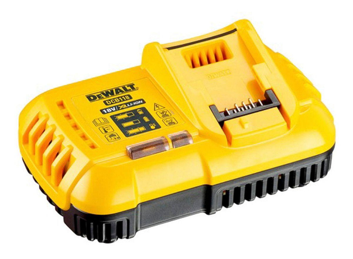 Cargador De Baterias Rapido Compatible Con 20  Dewalt Dcb118