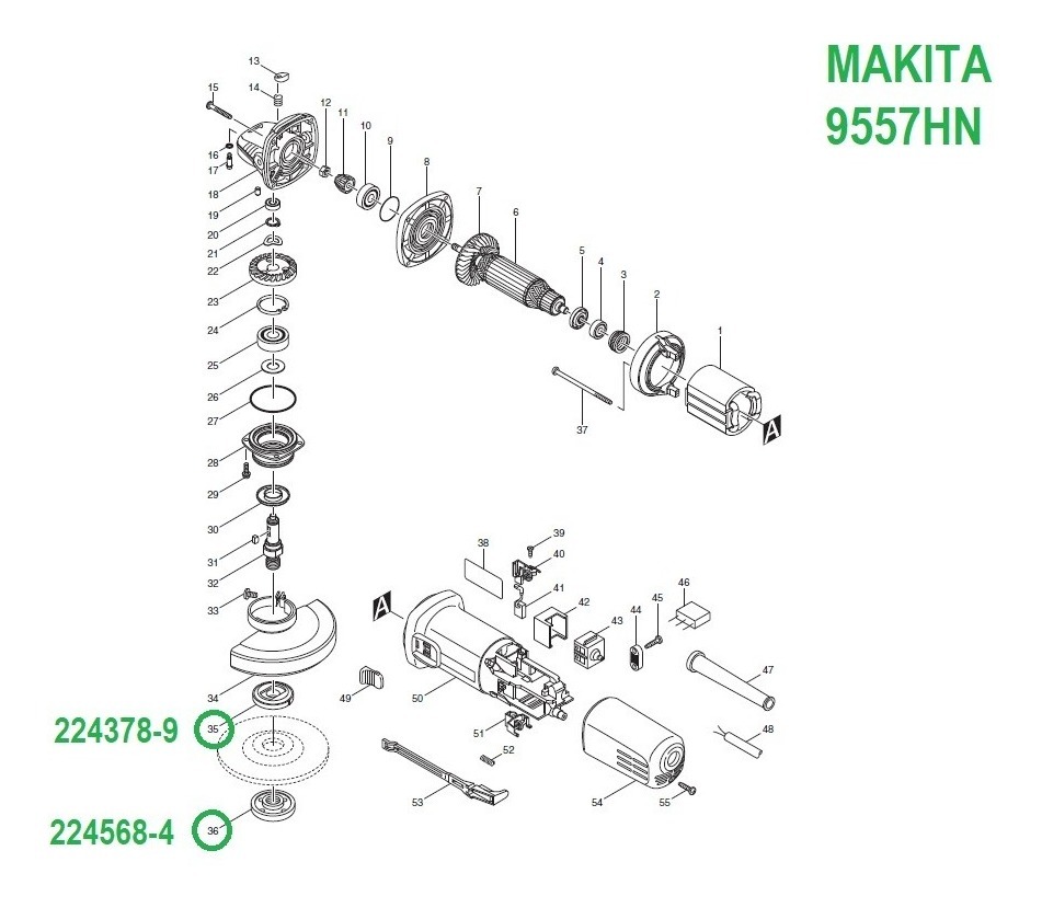 Foto 3 pulgar | Jgo Tuerca-brida-llave Std Makita 2243789, 2245684, 7824126*