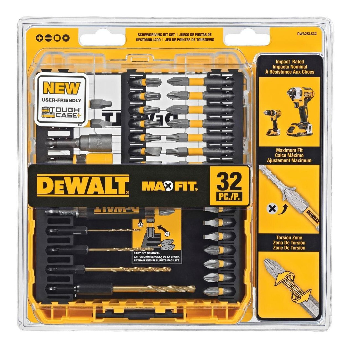 Foto 2 pulgar | Juego Set 32 Puntas Para Taladro Flex Torq Dewalt Dwa2sls32