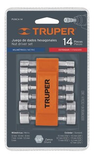 Foto 2 | Juego De Dados Magnéticos Truper Para Taladro 14pzs Modelo PUNCA-14
