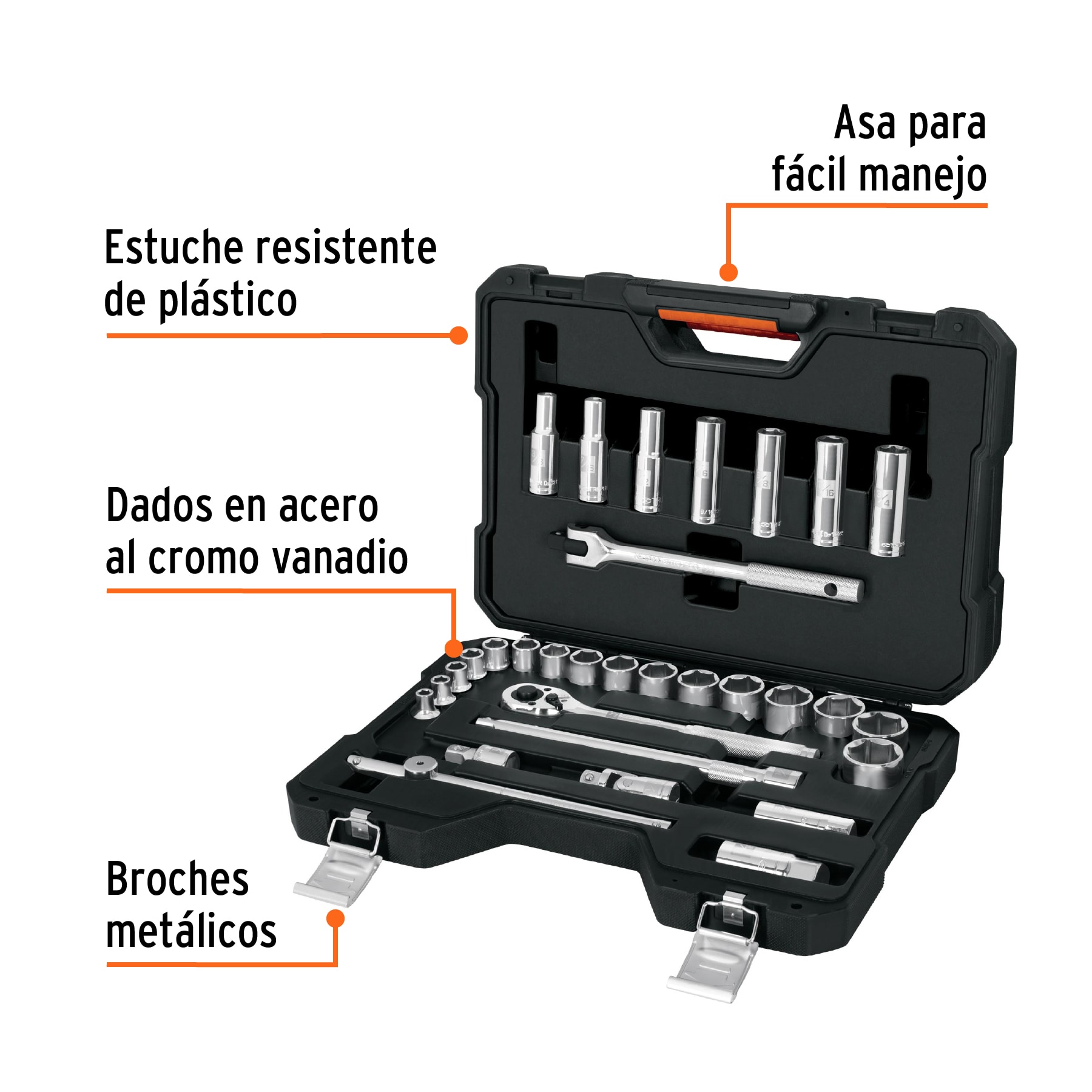 Foto 3 pulgar | Juego de Herramientas Truper JD-1/2X31P color Negro 31 PZAS