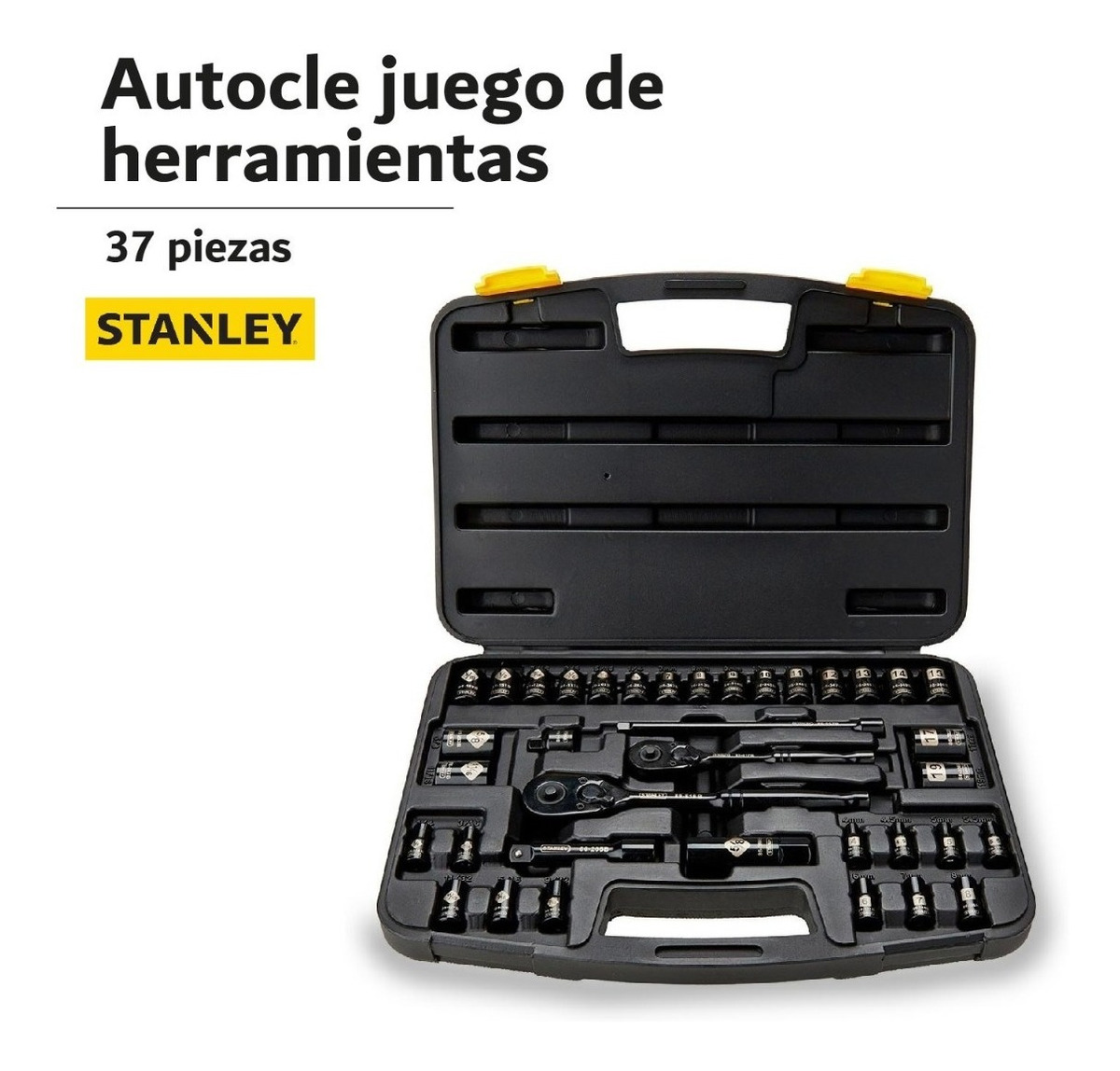 Foto 3 pulgar | Autocle Juego Herramientas 37 Pc Cromo negro 87320 Stanley