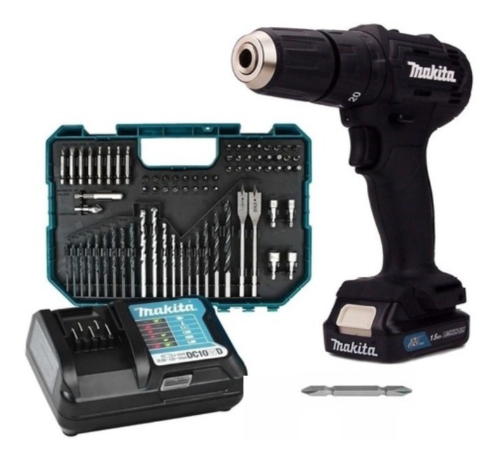 Taladro Rotomartillo Makita Hp333dyx3b y Juego de Accesorios