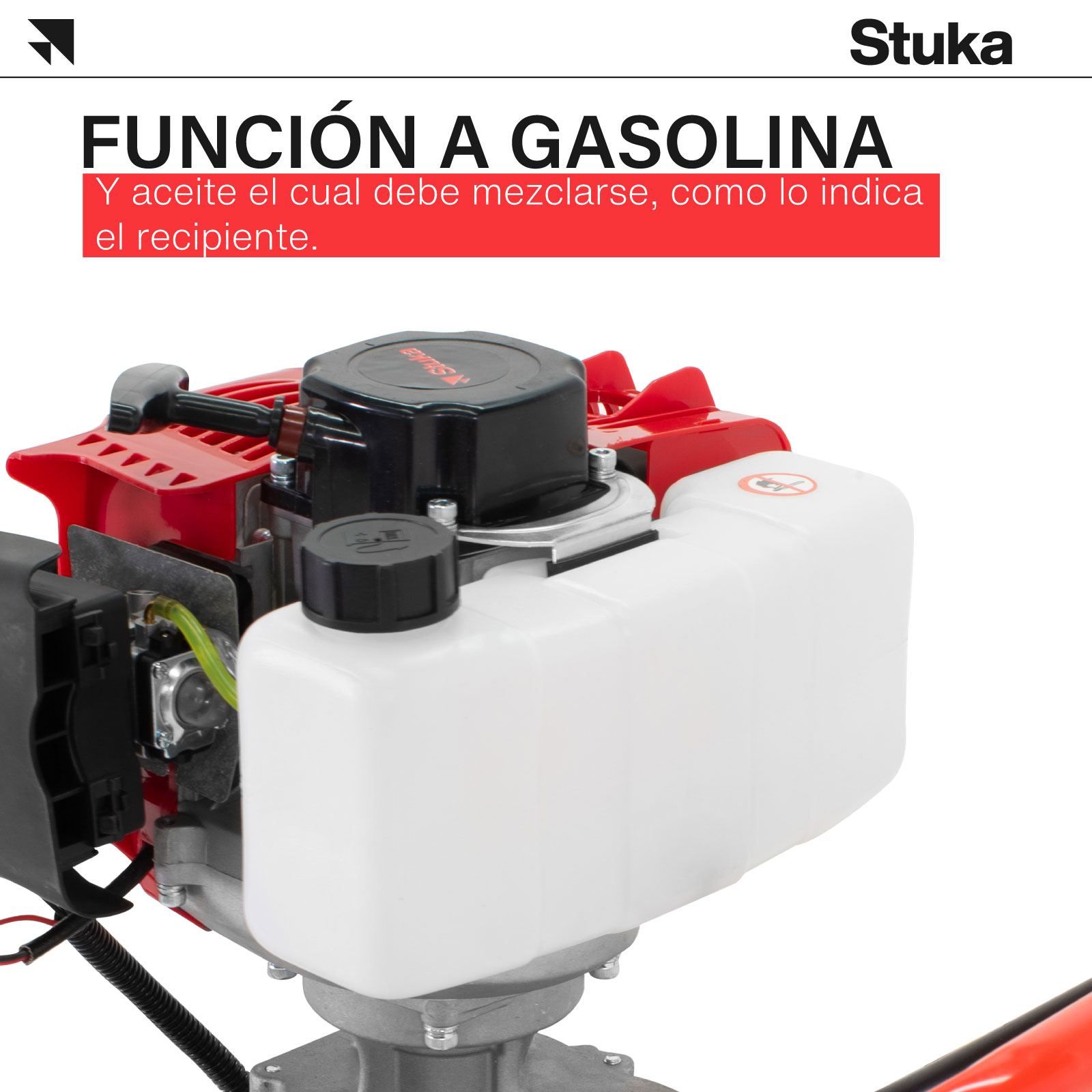 Foto 4 | Hoyadora de Gasolina Stuka STHM1506 color Rojo y Negro Mototaladro 3 HP C/ 3 Brocas