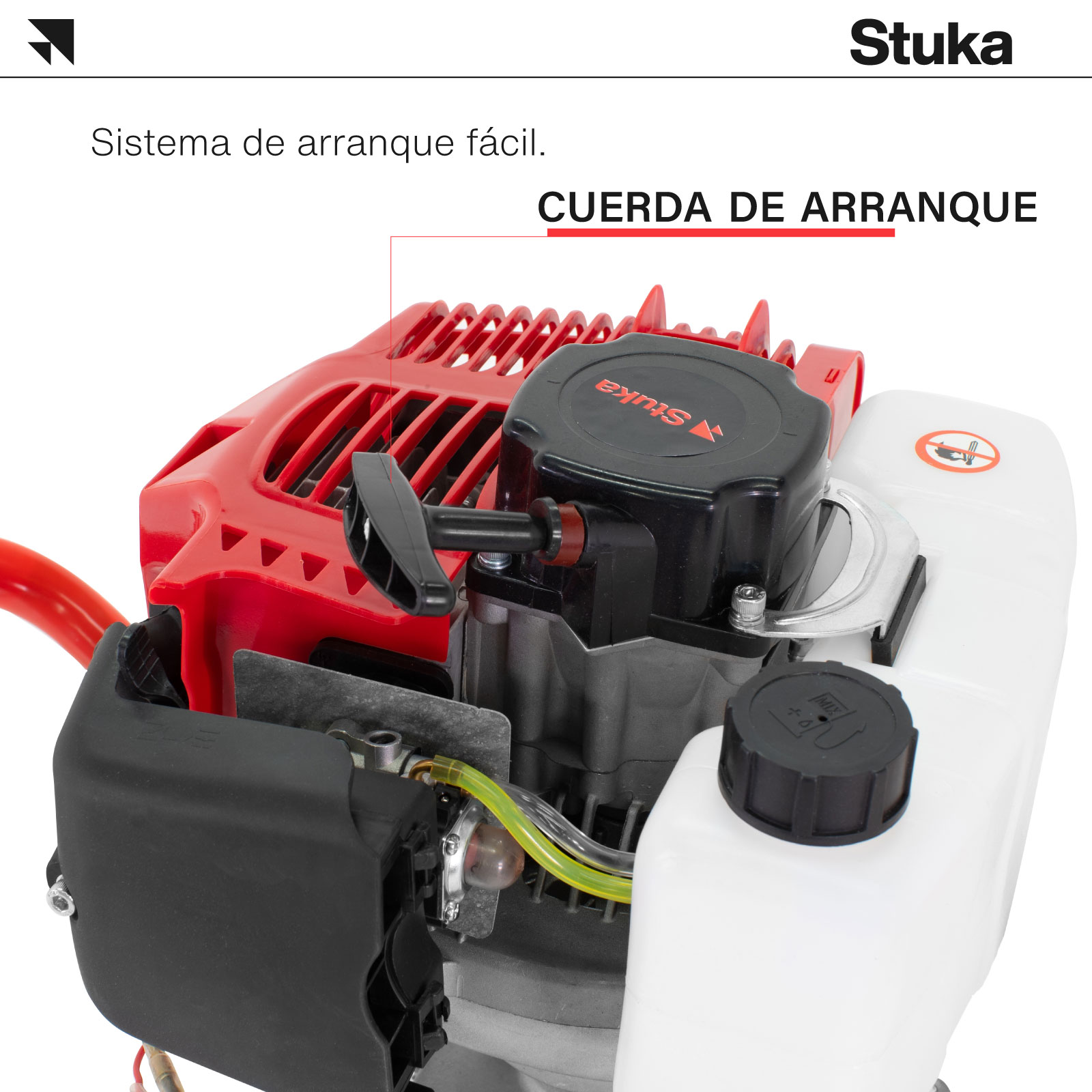 Foto 5 | Hoyadora de Gasolina Stuka STHM1506 color Rojo y Negro Mototaladro 3 HP C/ 3 Brocas