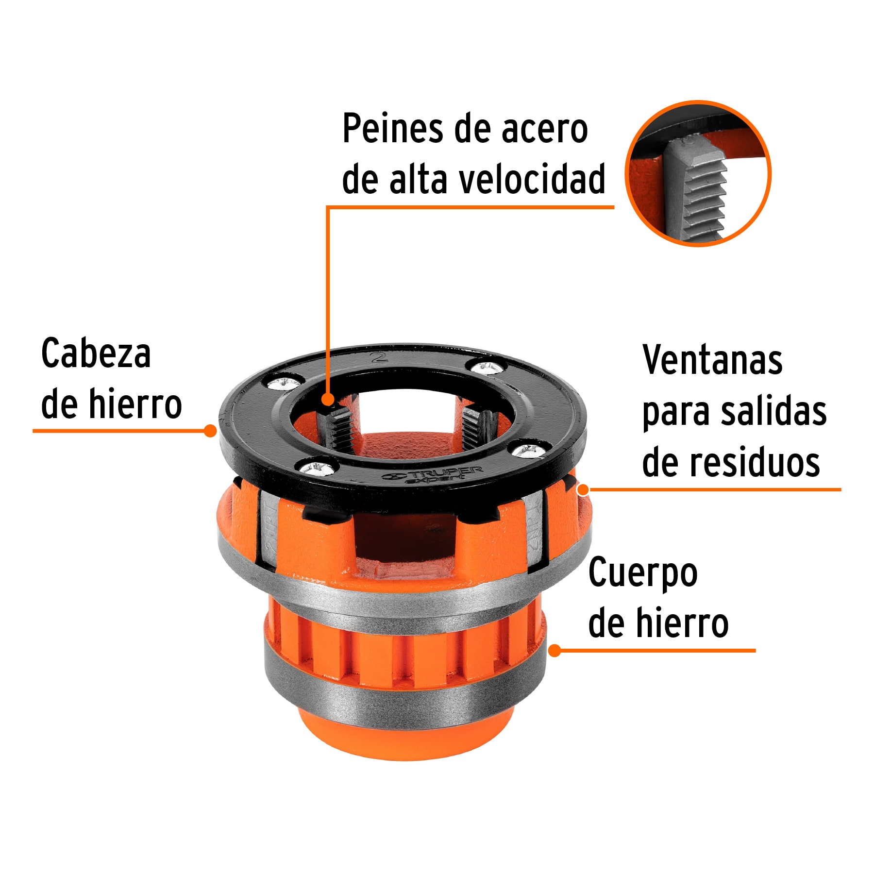 Foto 3 pulgar | Dado 2' para Tarrajas Ta-852x Truper Expert