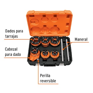Foto 2 | Juego de 7 Tarrajas para Tubo Truper Expert
