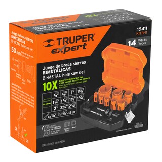 Foto 2 | Juego Truper Expert de 11 Brocasierras Bimetálicas y 2 Mandriles