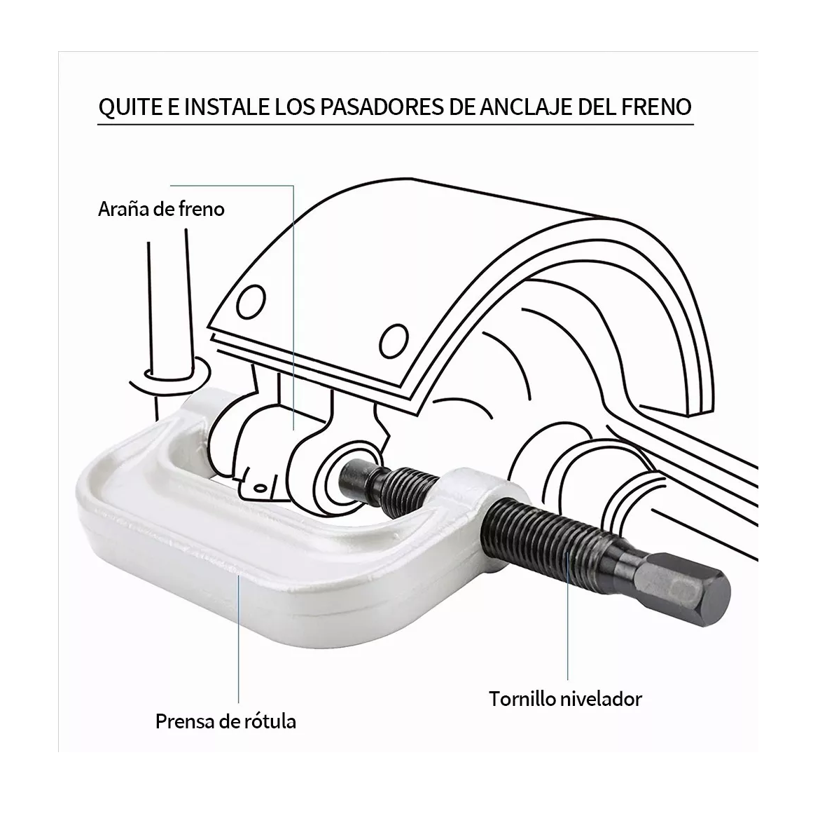 Foto 4 pulgar | Herramienta De Extracción De Rótula, 21 Piezas Herramientas Negro, Estuche Azul