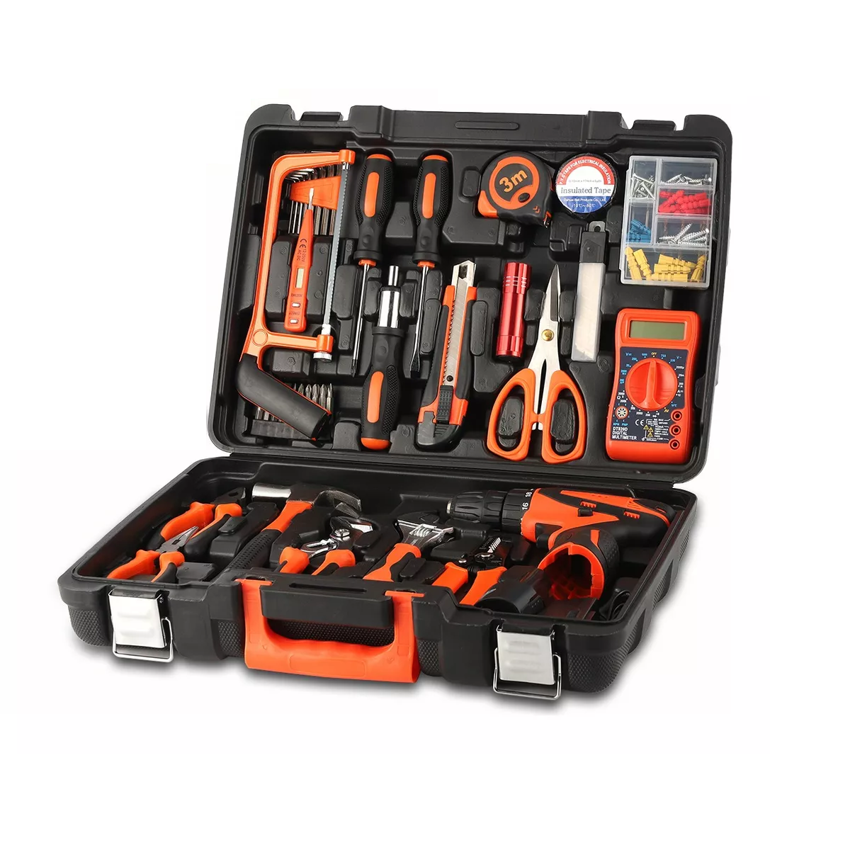 Kit De Herramientas Con Inalambricos Taladro Eléctrico 229pcs Eo Safe Imports Esi-9243 Multicolor