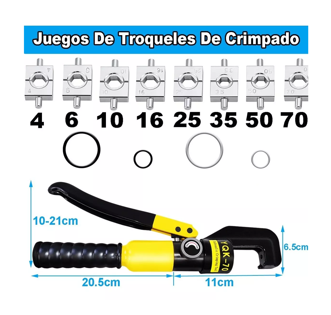 Foto 4 | Pinza Hidráulica Lab.G con Accesorios