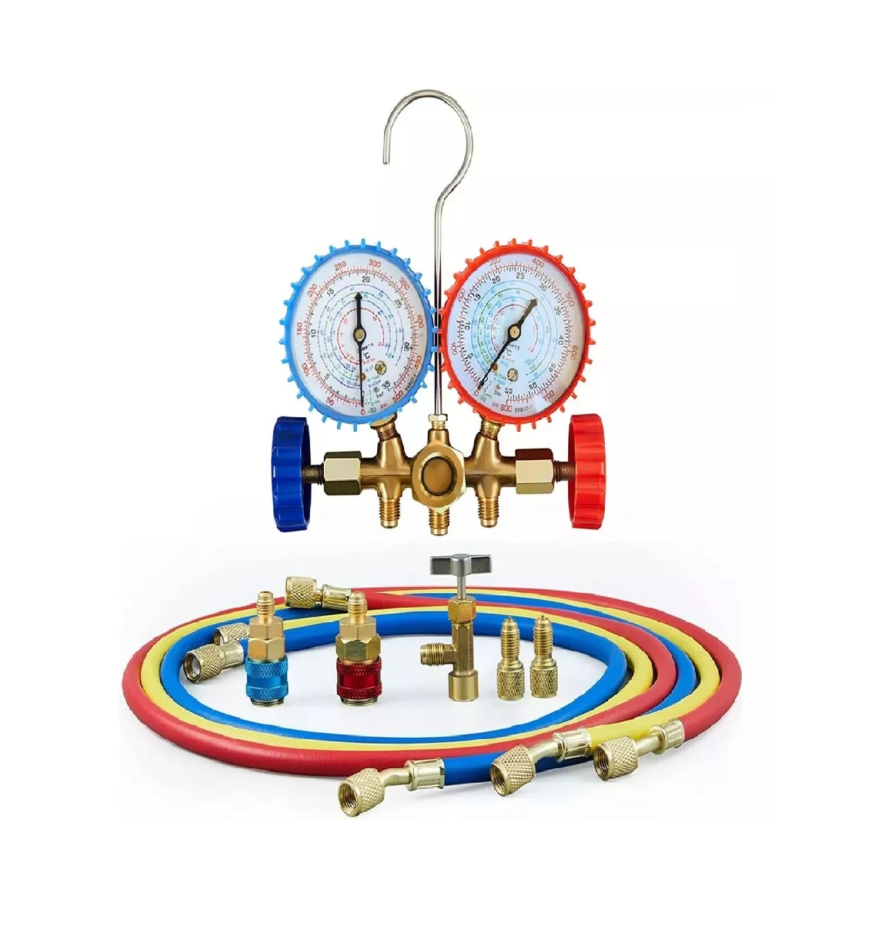 Juego Manómetros Refrigeración Manifold Belug  R134 R404 R410 R22 $899