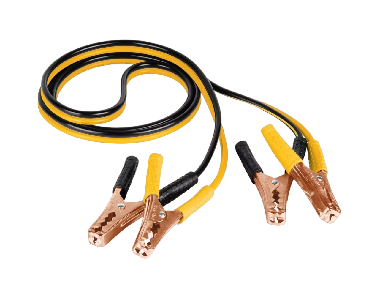 Juego De Cables Para Pasar Corriente Cal 10 2.5 Mt 125 Amp Amarillo/negro