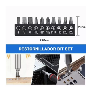 Foto 5 | Kit de Adaptador de Taladro Eléctrico con Angular 105° 24 pzas Negro