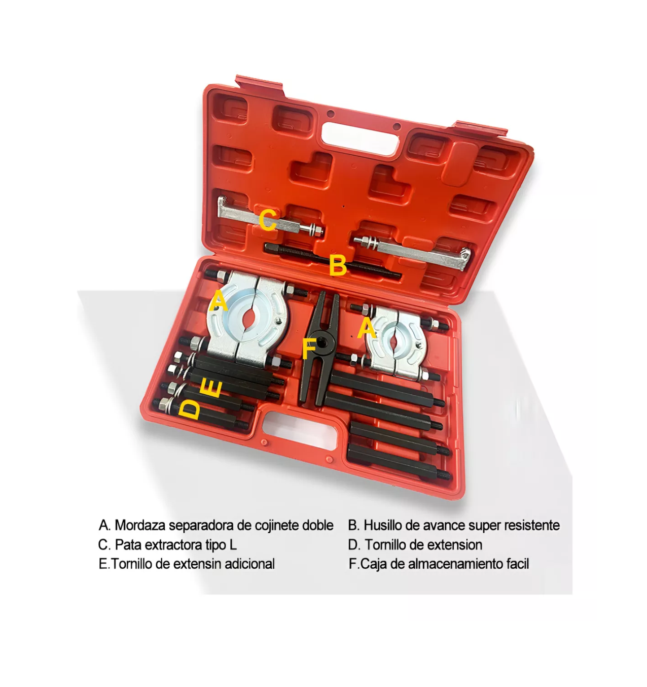 Foto 4 pulgar | Juego de Extractores y Separadores de Baleros Rodamientos JS 14 Piezas