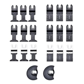 Foto 1 | Set Hoja Sierra Oscilante Metal Madera Segueta 20pzs Eo Safe Imports Esi-13141 Negro