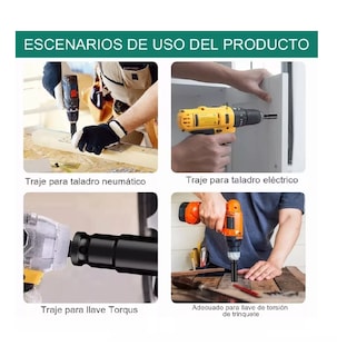 Foto 2 | Conjunto Combinado De Manguito De Llave Eléctrica, 15 Piezas Estuche Turquesa