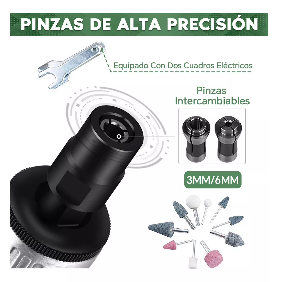 Foto 4 pulgar | Juego de Amoladora Neumática Profesional con Accesorios para Pulir