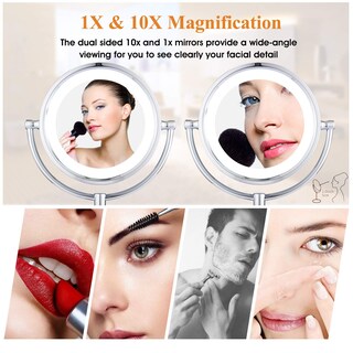Foto 4 | Espejo de Maquillaje Gurun Led con Aumento de 10x - Venta Internacional