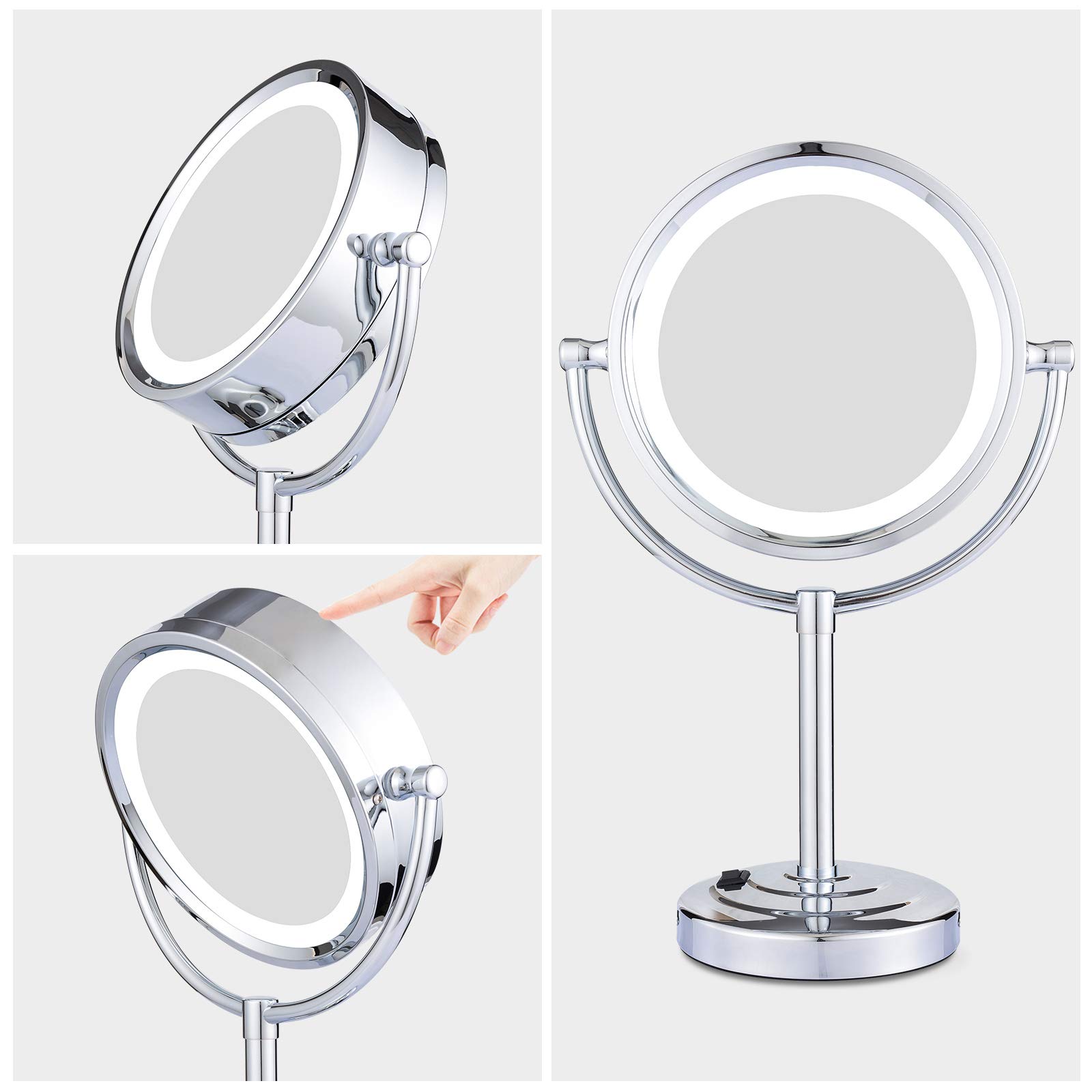 Foto 8 pulgar | Espejo de Maquillaje Gurun Led con Aumento de 10x - Venta Internacional