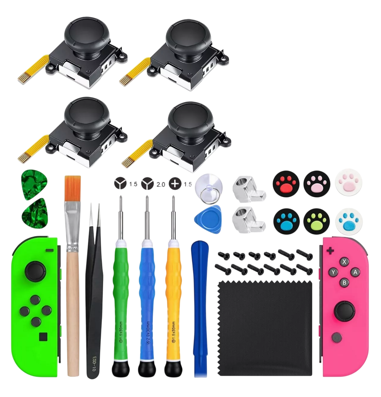 Foto 2 pulgar | Herramientas De Reparación Y Repuestos Para Nintendo Switch Colores