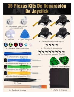 Foto 3 | Herramientas De Reparación Y Repuestos Para Nintendo Switch Colores