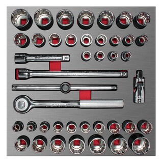 Foto 1 | Juego De Dados Cortos Y Accesorios De 1/2'' Combinados, 42 Piezas Urrea