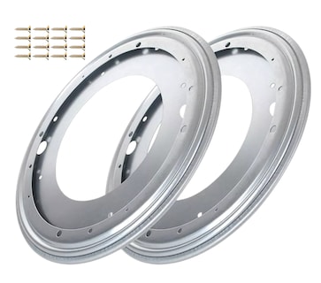Foto 1 | Base Giratoria Para Muebles, 30.5 Cm 2 Pcs, Plata