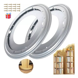 Foto 5 | Base Giratoria Para Muebles, 30.5 Cm 2 Pcs, Plata