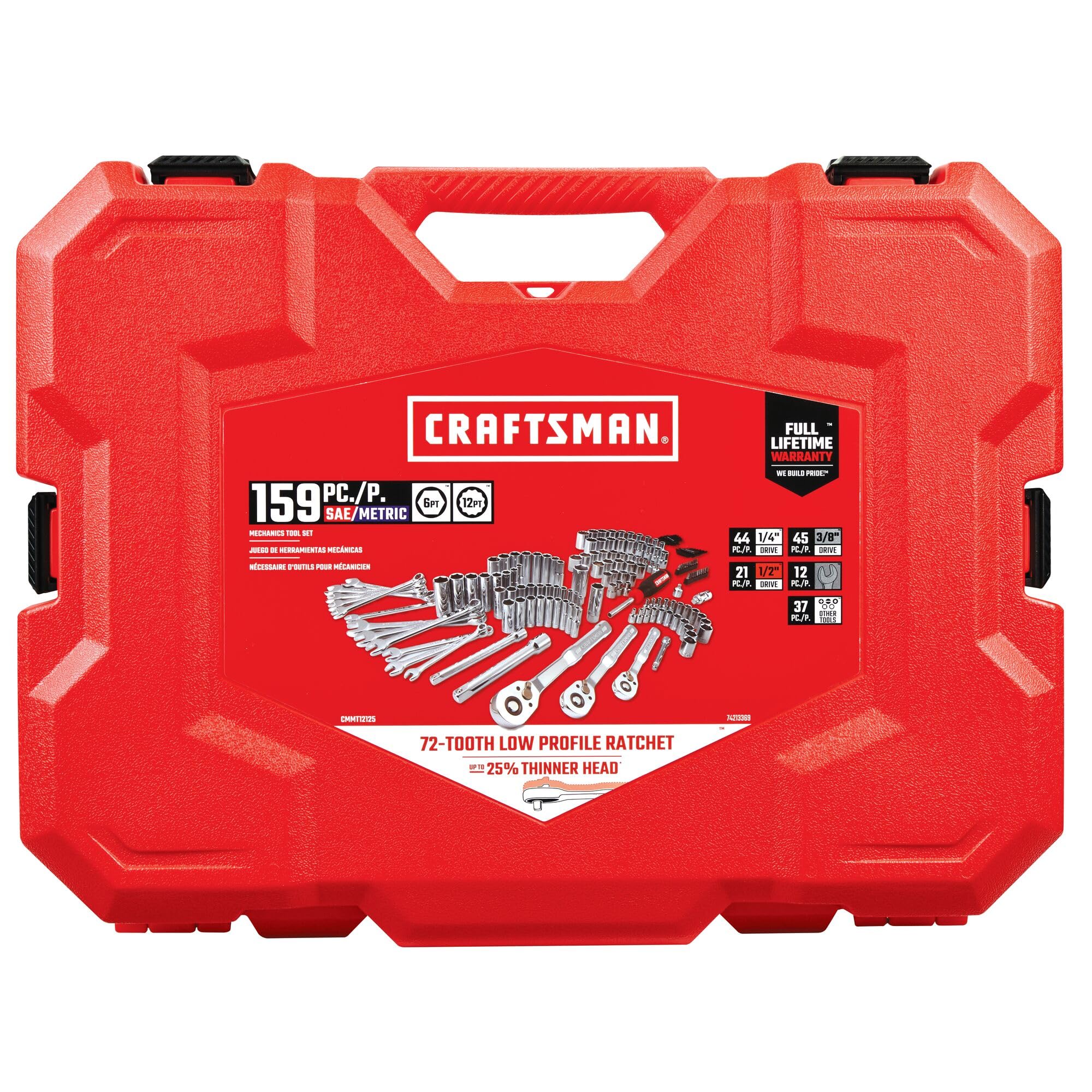 Foto 5 | Juego De Herramientas Mecánicas Craftsman 159 Piezas Con Estuche Cmmt12125 - Venta Internacional.