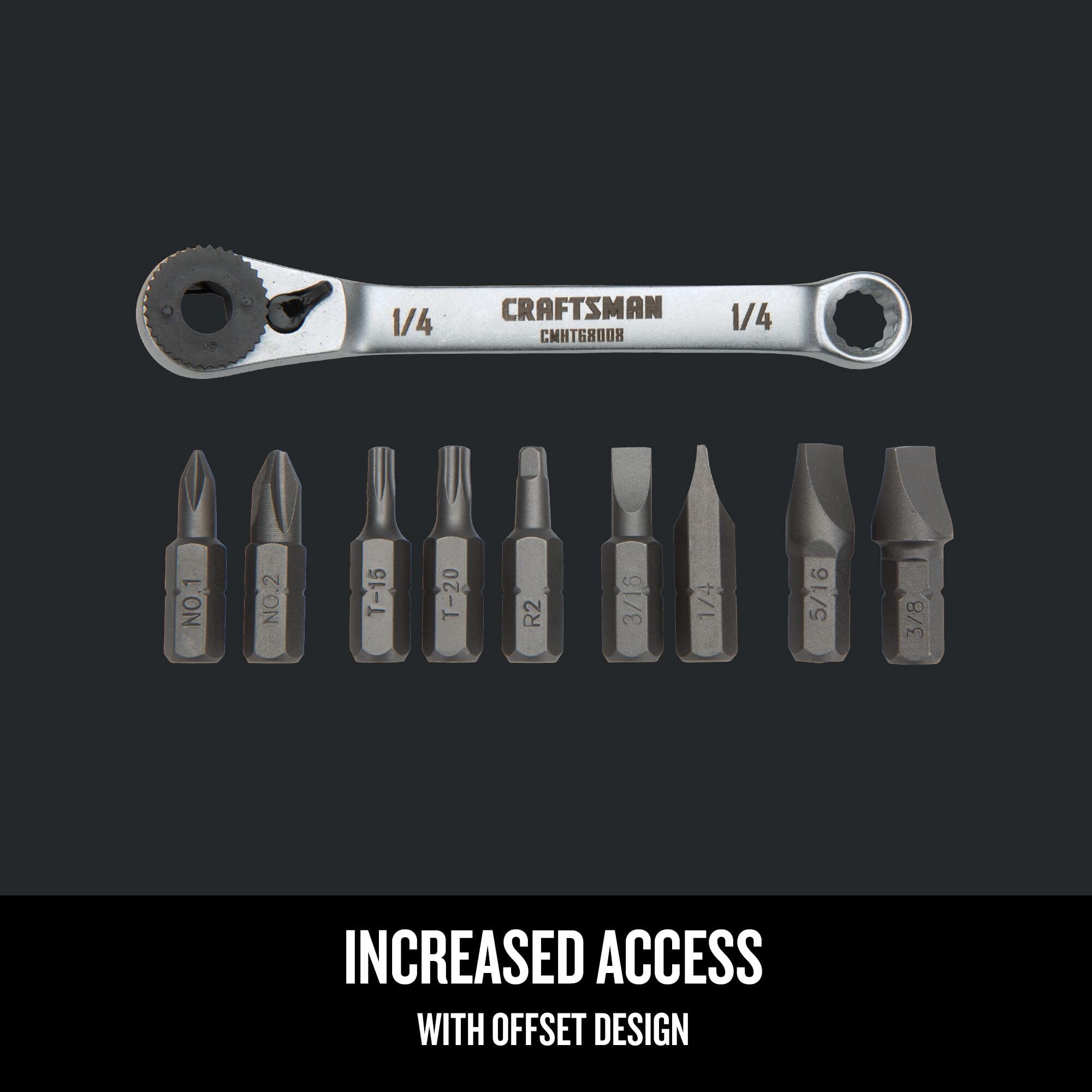 Foto 5 pulgar | Juego De Destornilladores Craftsman Ratcheting Offset De 10 Piezas Cmht68008 - Venta Internacional.