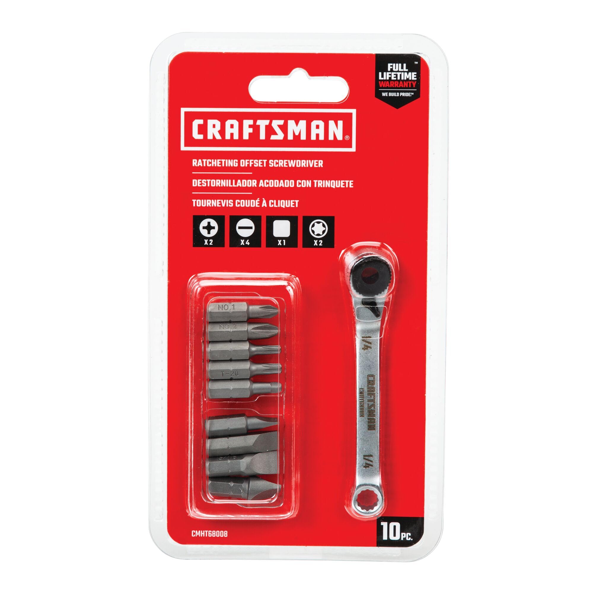 Foto 5 | Juego De Destornilladores Craftsman Ratcheting Offset De 10 Piezas Cmht68008 - Venta Internacional.