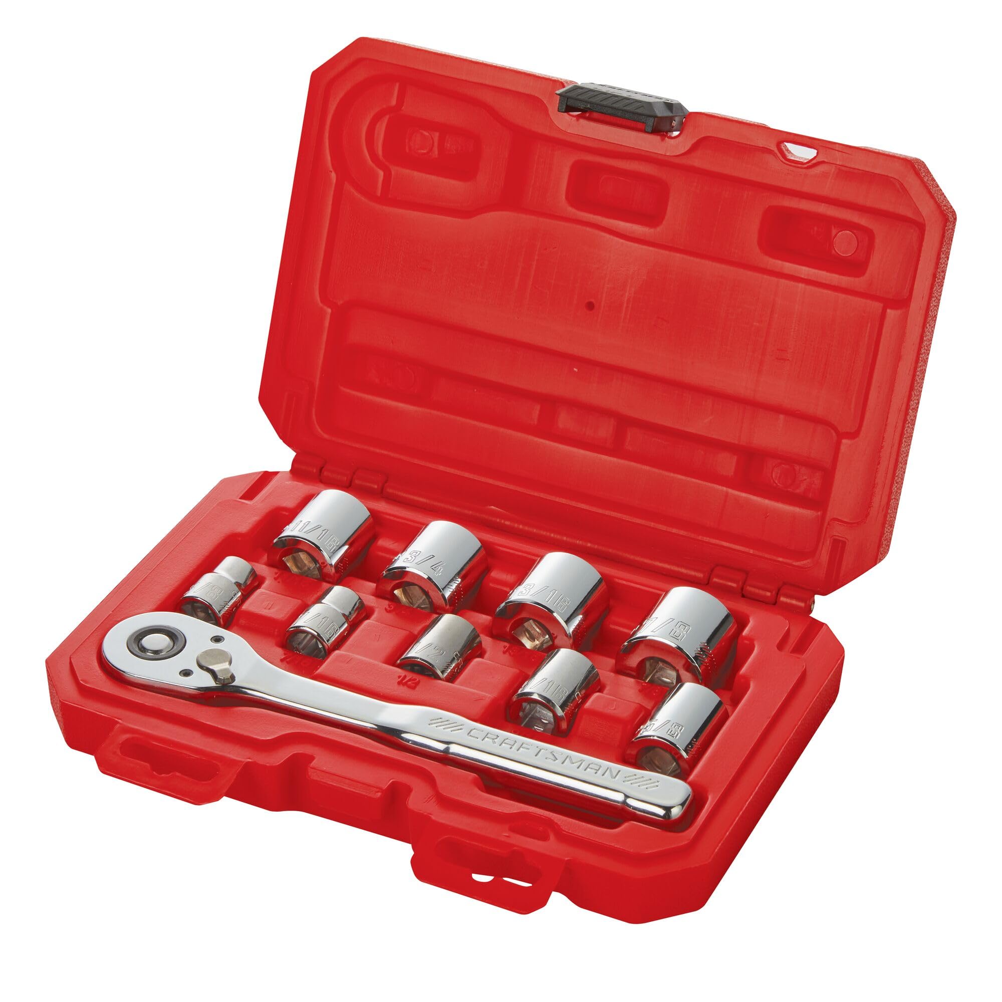 Foto 5 | Juego De Herramientas Mecánicas Craftsman Drive De 3/8 Pulgadas, 10 Piezas Sae - Venta Internacional.