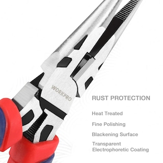 Foto 2 | Juego De Alicates Workpro Premium Cr-v Construction De 6 A 8 Pulgadas Con Bolsa - Venta Internacional.