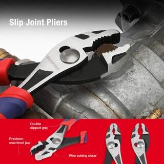 Foto 4 | Juego De Alicates Workpro Premium Cr-v Construction De 6 A 8 Pulgadas Con Bolsa - Venta Internacional.