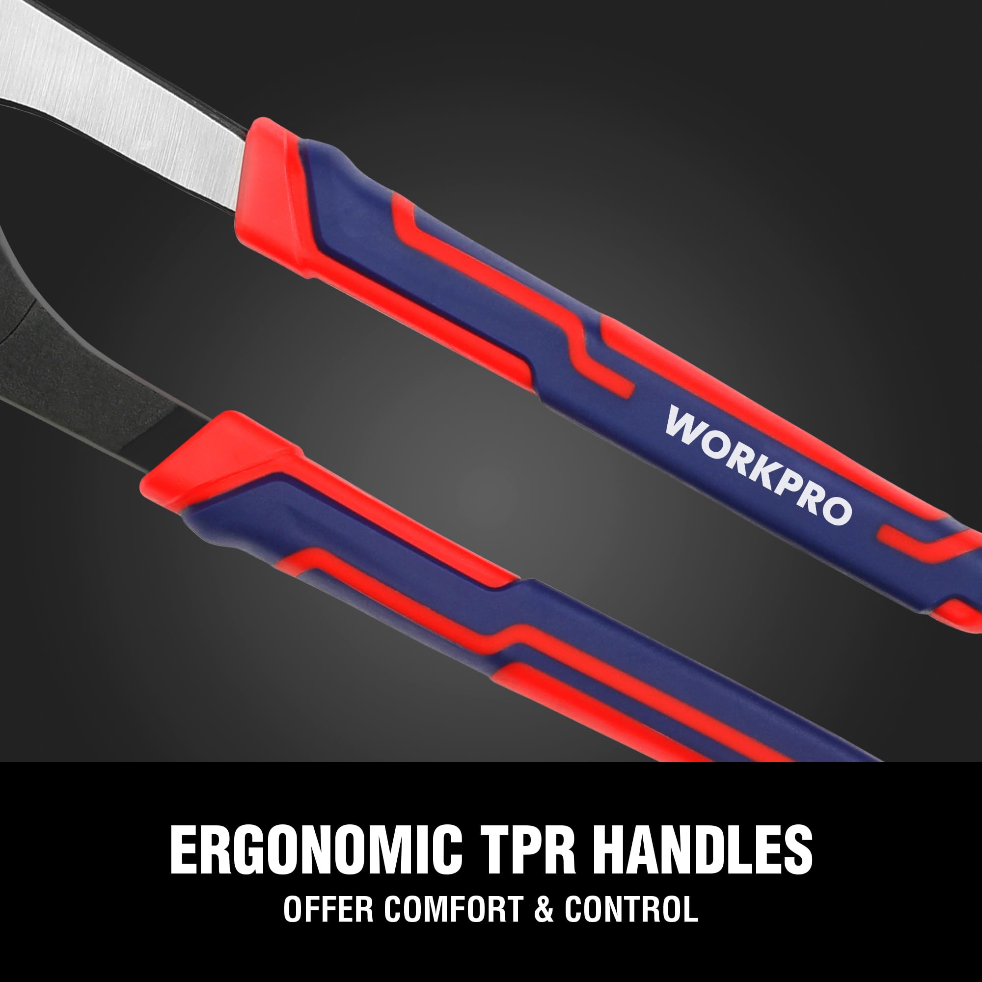 Foto 7 pulgar | Juego De Alicates Workpro Groove Joint De 25 Y 20 Cm Ajustables - Venta Internacional.