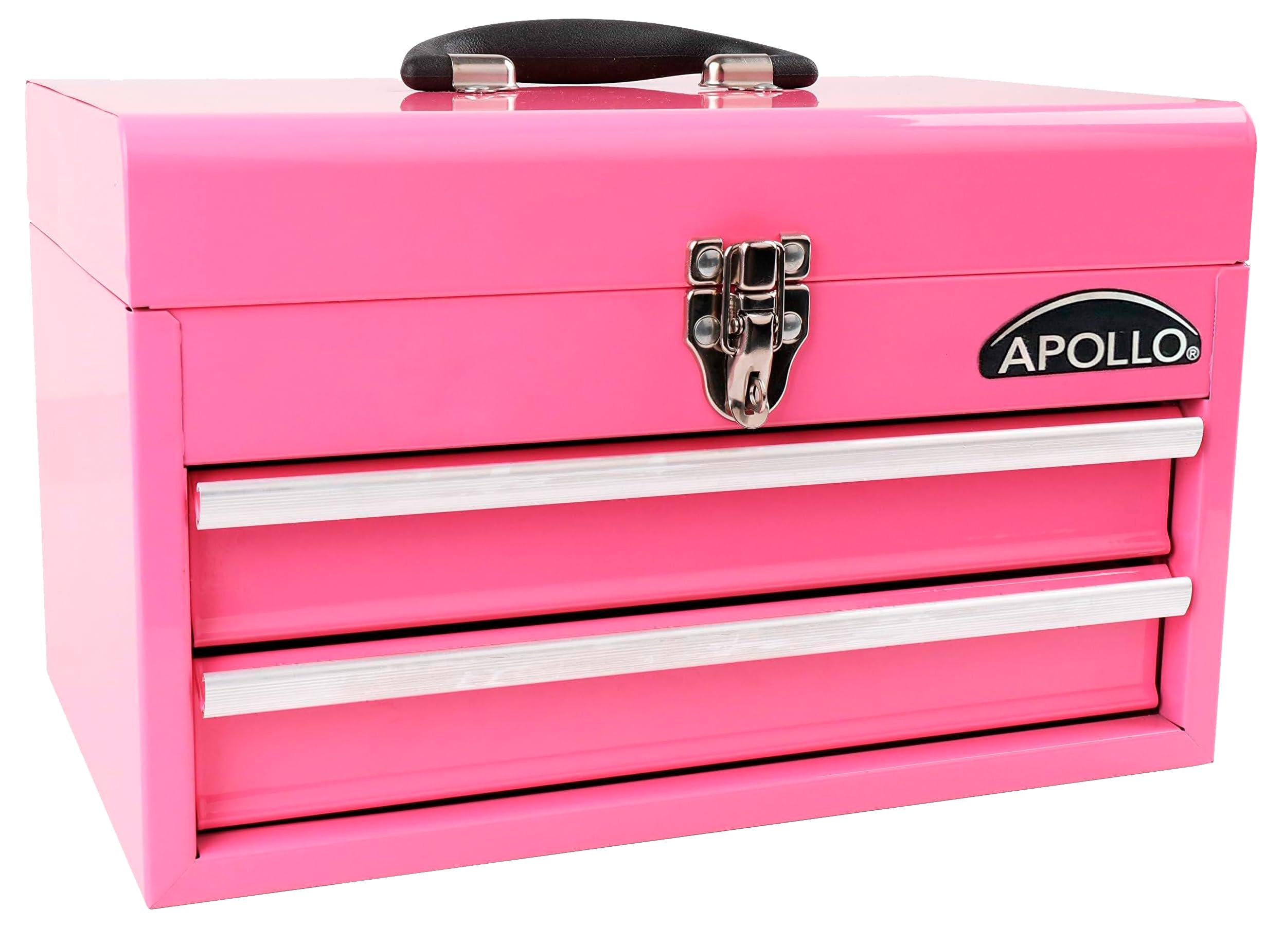 Foto 2 pulgar | Caja De Herramientas Apollo Tools De Acero De 35 Cm Con 2 Cajones, Color Rosa Dt5010p - Venta Internacional.