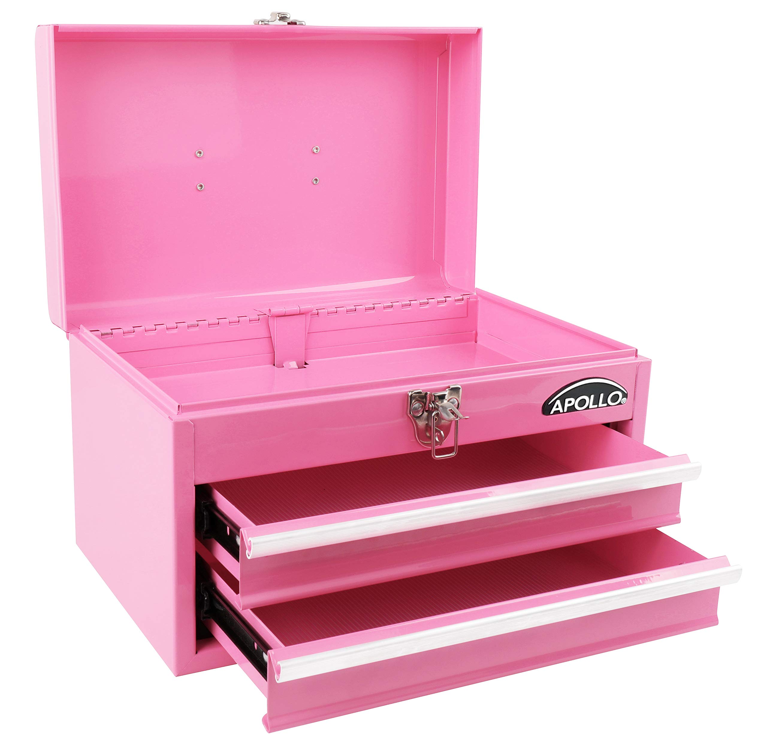 Foto 2 | Caja De Herramientas Apollo Tools De Acero De 35 Cm Con 2 Cajones, Color Rosa Dt5010p - Venta Internacional.