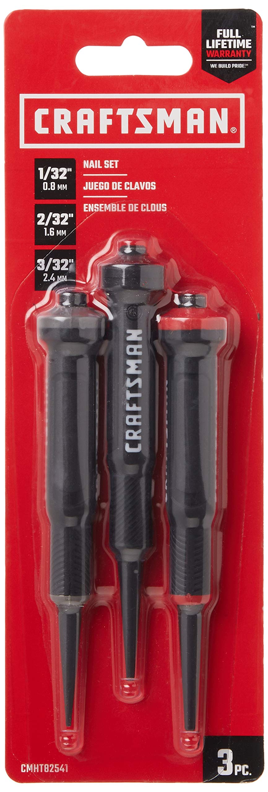 Foto 3 pulgar | Set De Uñas Craftsman De 3 Piezas Cmht82541 Con Empuñadura Bimaterial - Venta Internacional.