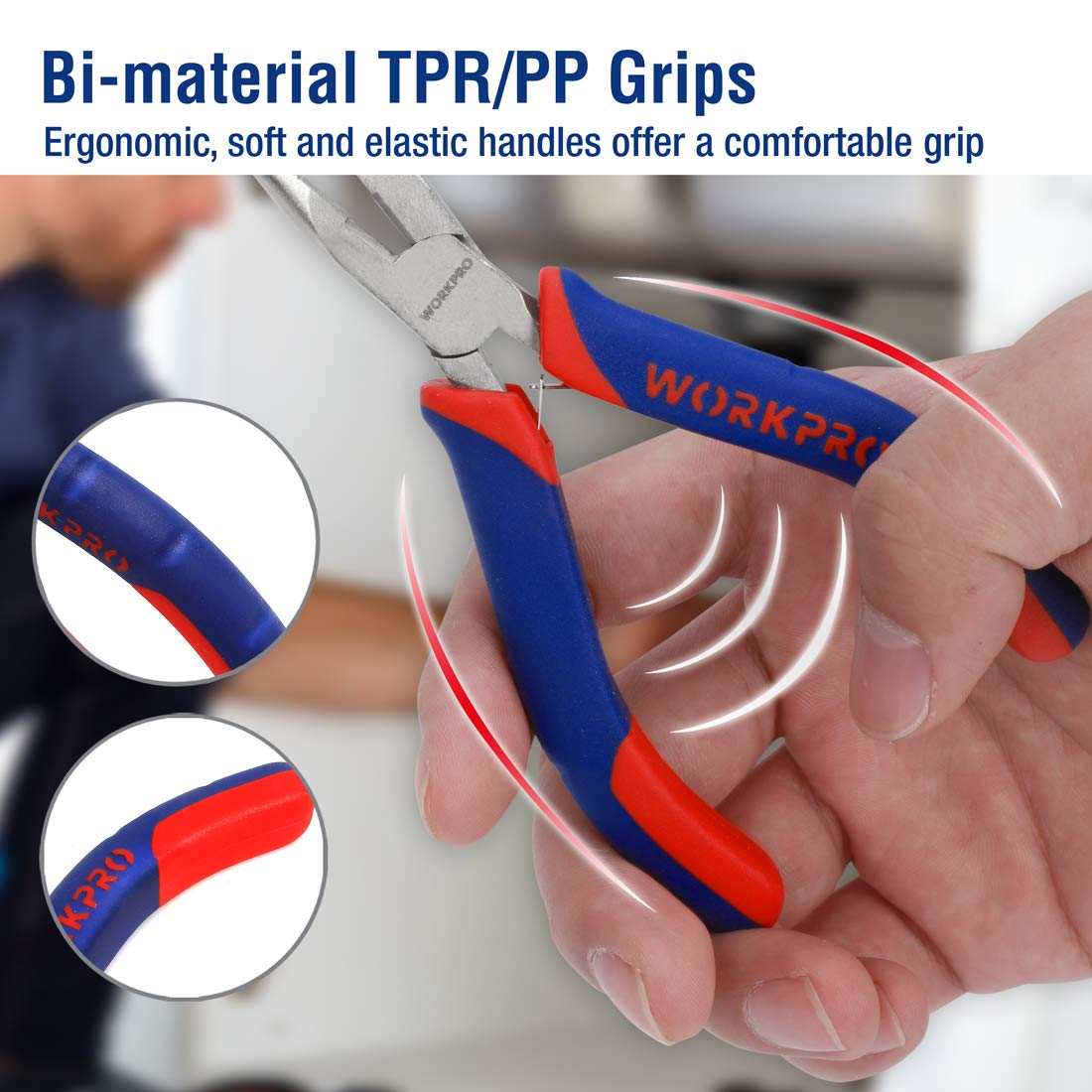 Foto 5 pulgar | Juego De Minialicates Workpro De 6 Piezas Con Punta De Aguja, Diagonal, Etc. - Venta Internacional.