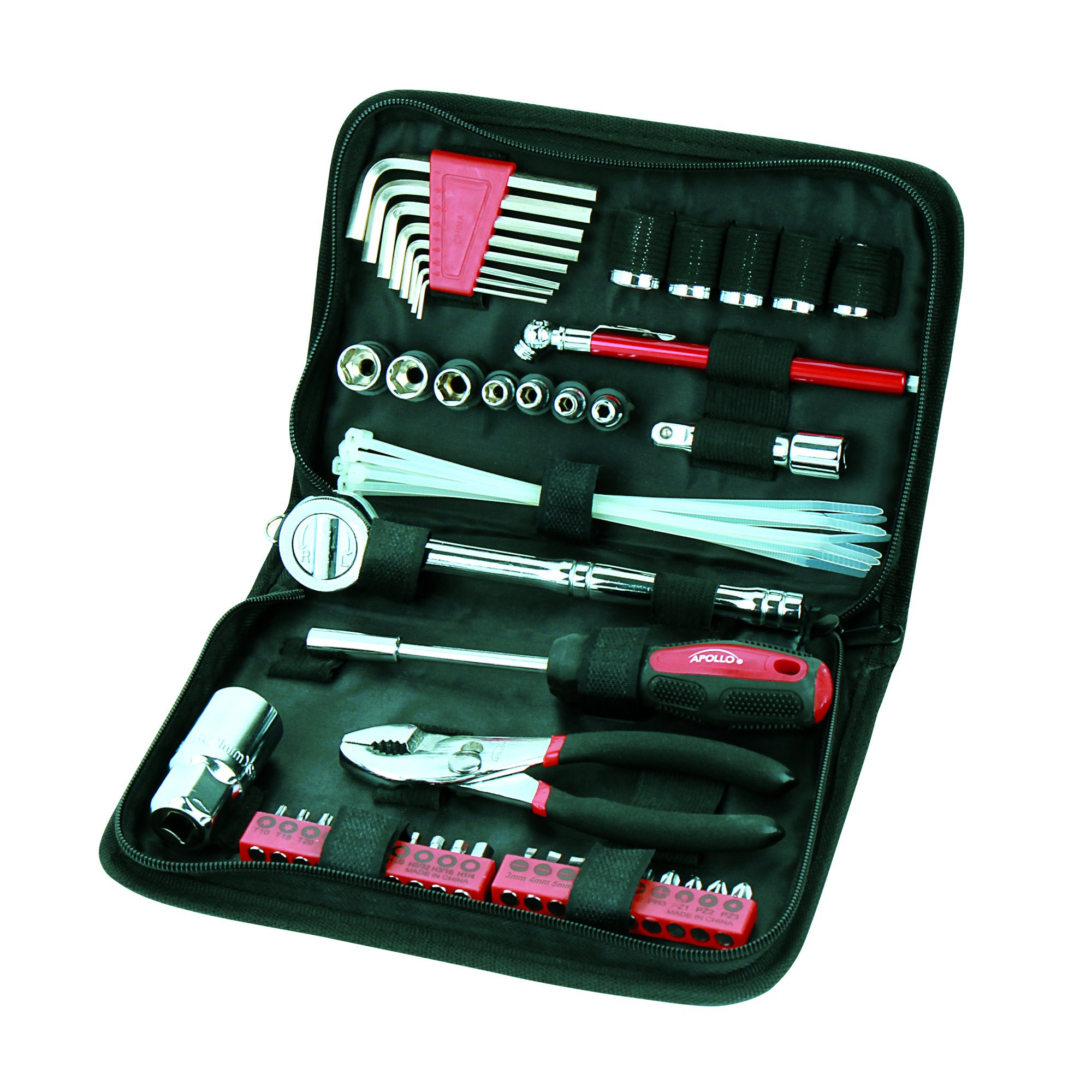 Foto 2 pulgar | Juego De Herramientas Apollo Tools Compact Metric 56 Piezas Con Estuche - Venta Internacional.