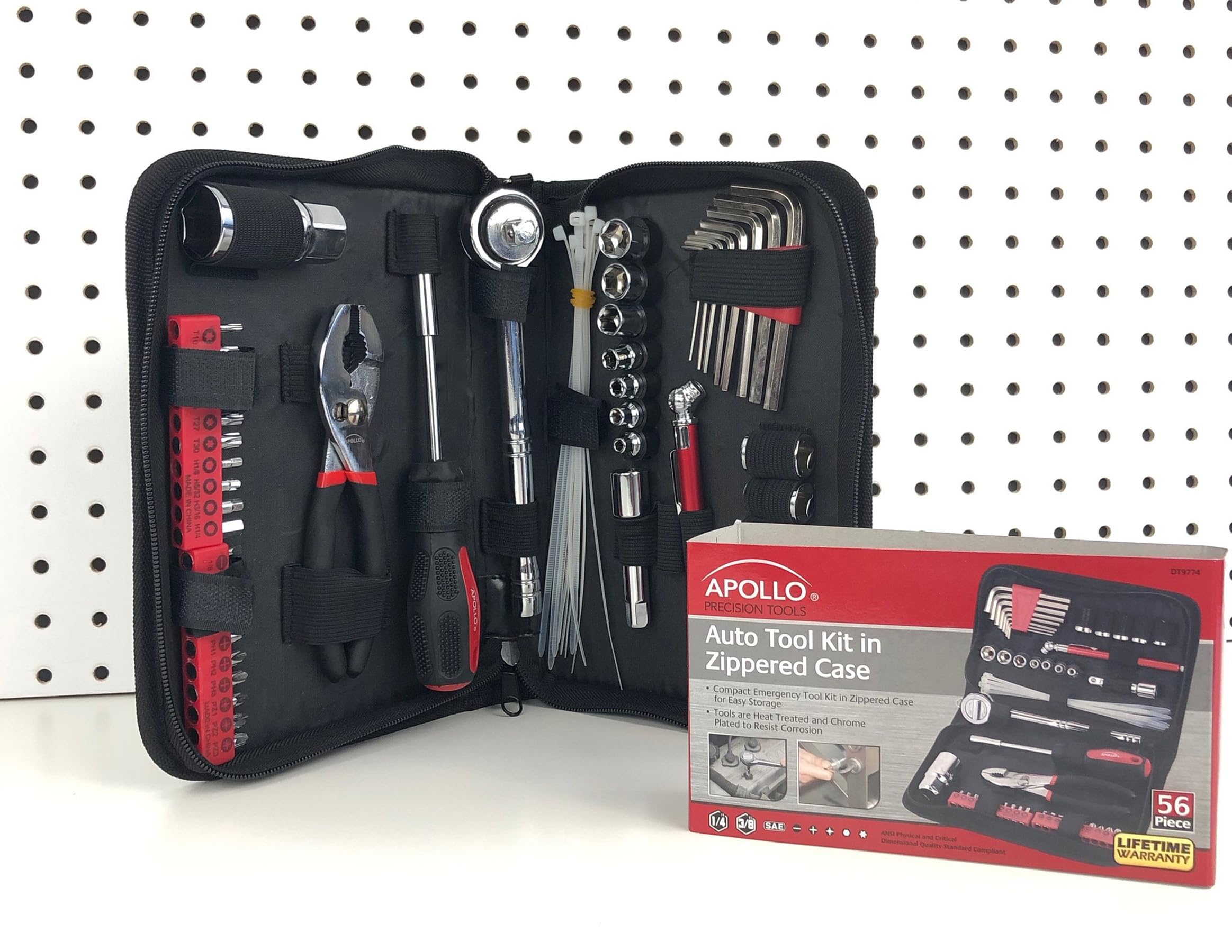 Foto 3 pulgar | Juego De Herramientas Apollo Tools Compact Metric 56 Piezas Con Estuche - Venta Internacional.